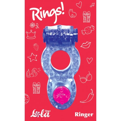 Фиолетовое эрекционное кольцо Rings Ringer