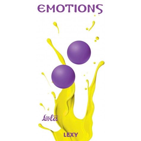 Фиолетовые вагинальные шарики без сцепки Emotions Lexy Medium